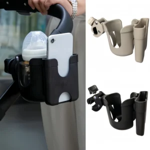 Pram Cup Holders Children's Stroller Bottle Holders Pram Bottle Holders Anti-Slip Design Pram Accessories Mobile Phone Holders