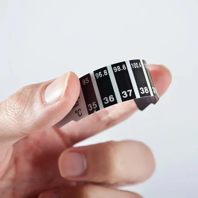 10/20Pcs Forehead Head Strip Thermometer Water Milk Thermometer Fever Body Baby Child Kid Test Temperature Sticker Baby Care - Image 2