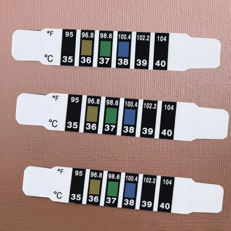 10/20Pcs Forehead Head Strip Thermometer Water Milk Thermometer Fever Body Baby Child Kid Test Temperature Sticker Baby Care - Image 3